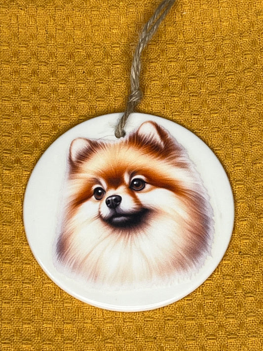 Pomeranian ceramic ornament