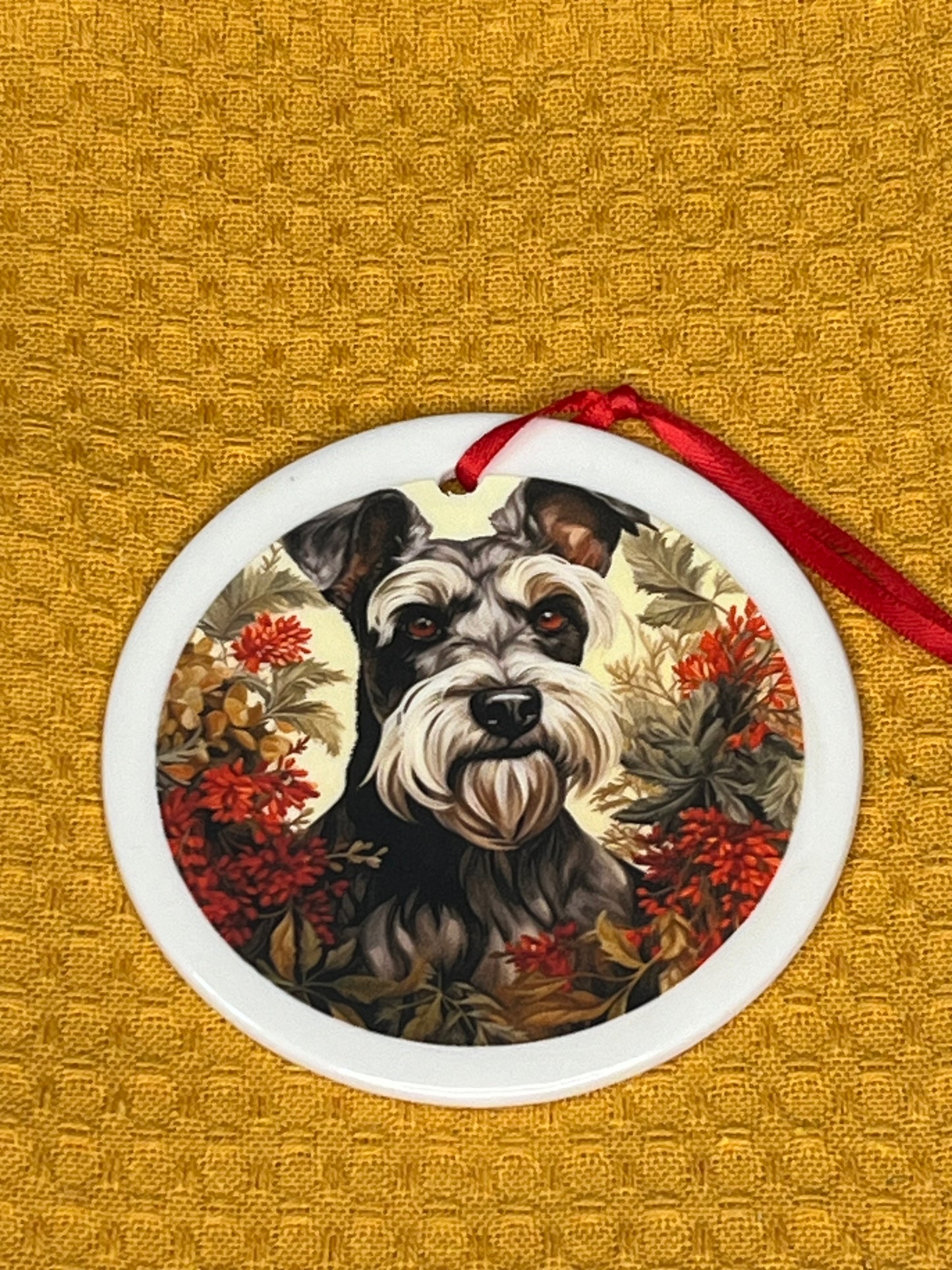 Schnauzer Christmas ornament