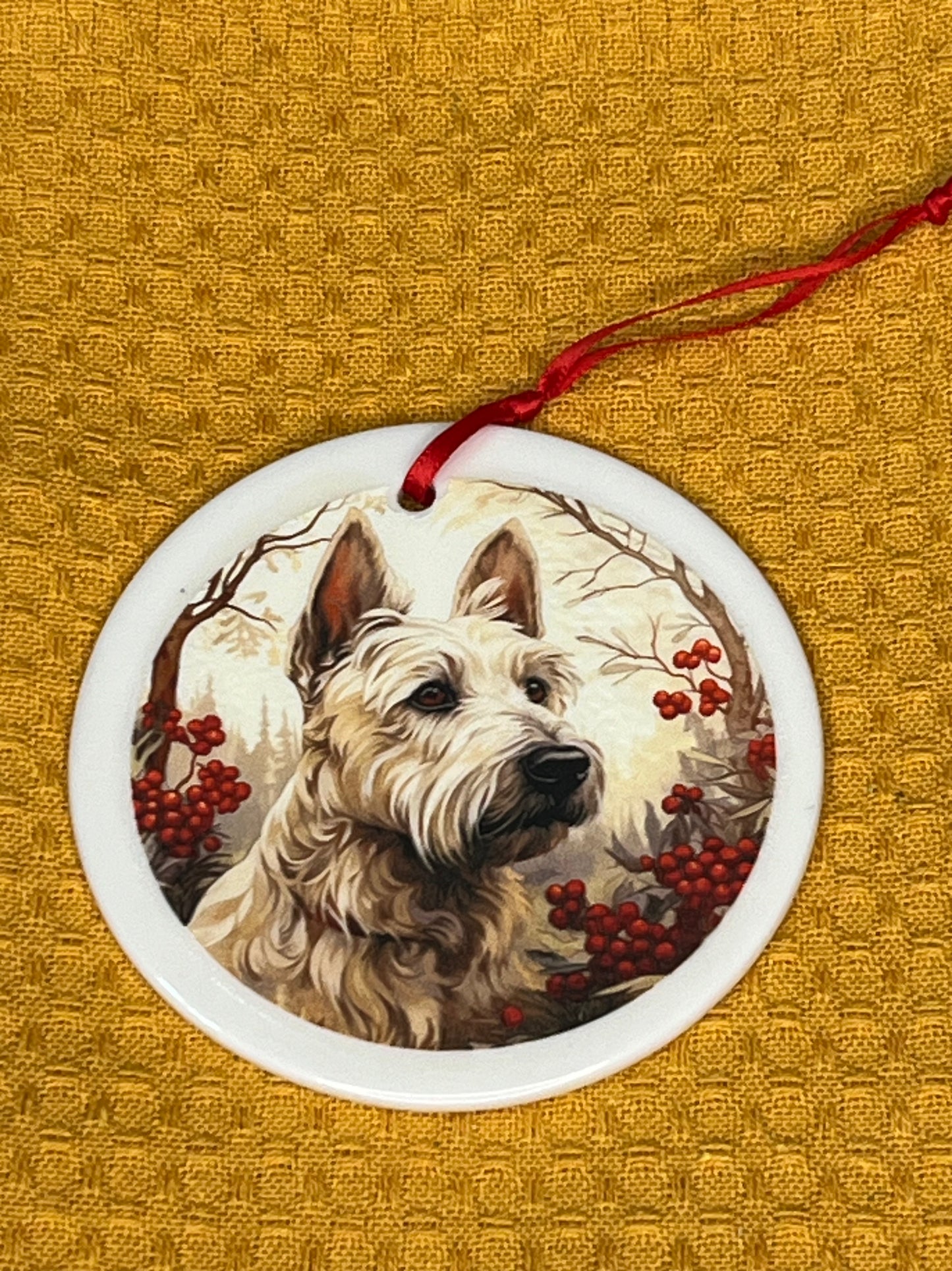 Scottish terrier Christmas ornament