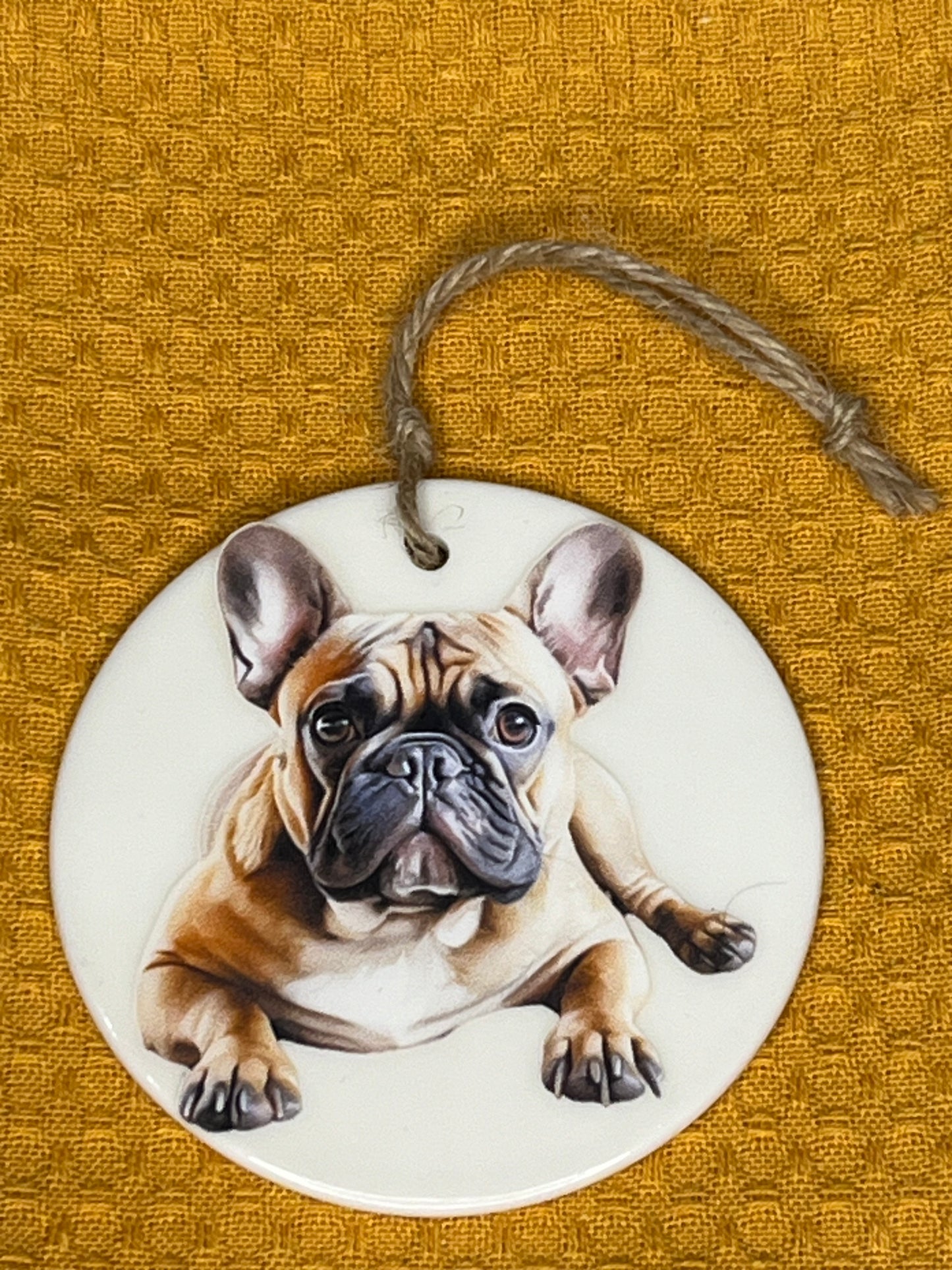 French Bulldog (Tan ) ceramic ornament