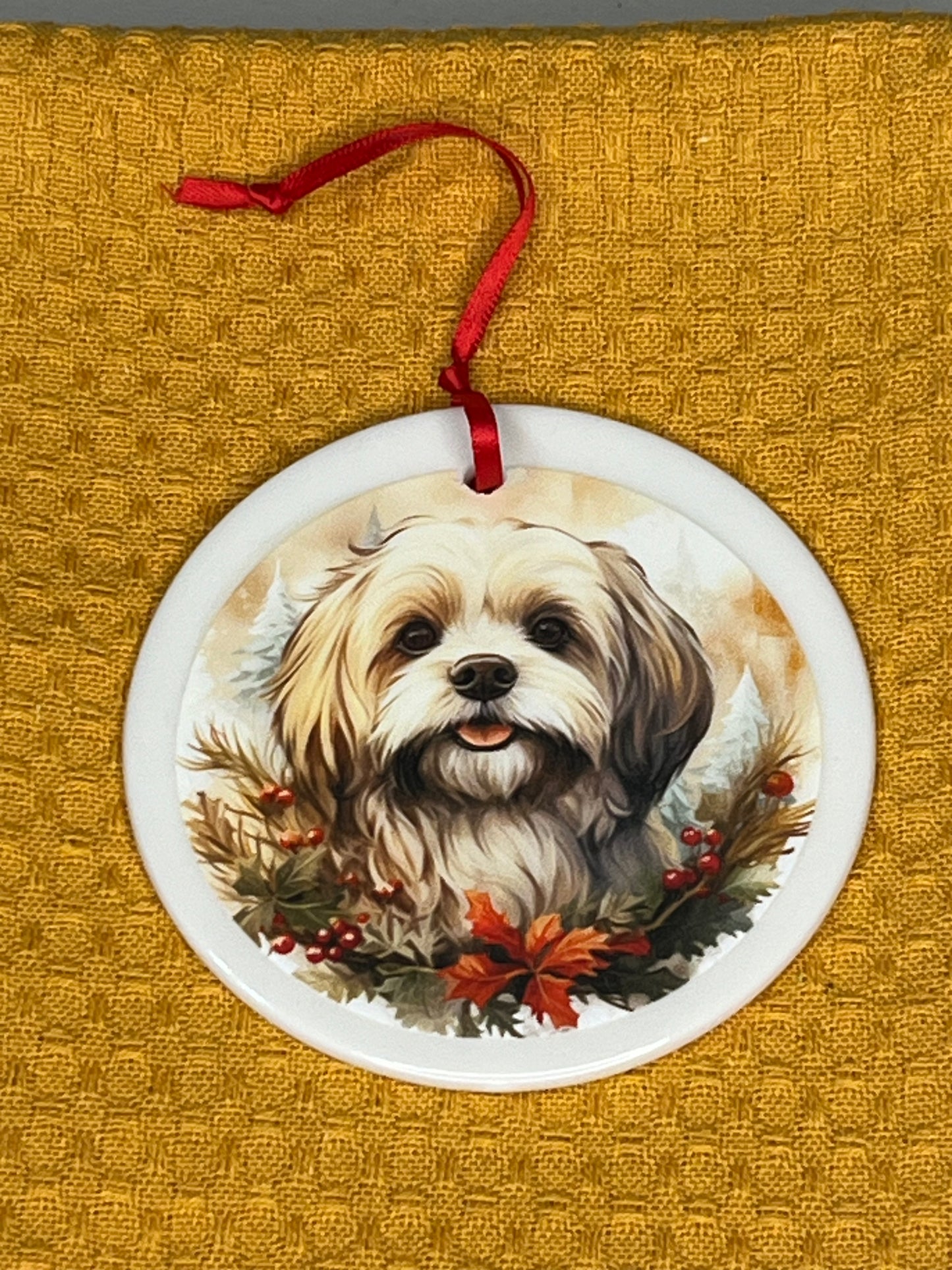 Lowchen Christmas ornament