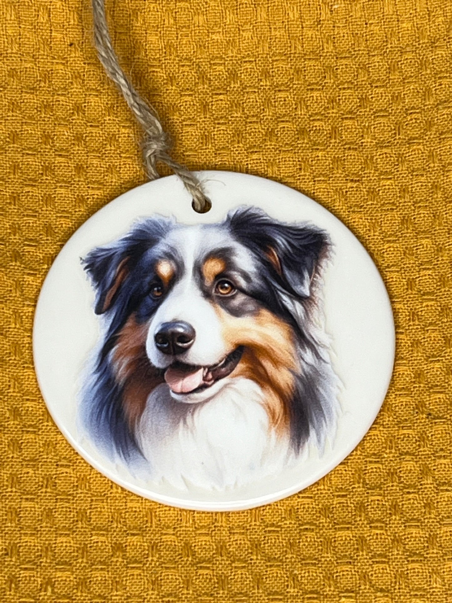 Australian Shepherd #2 ceramic ornament