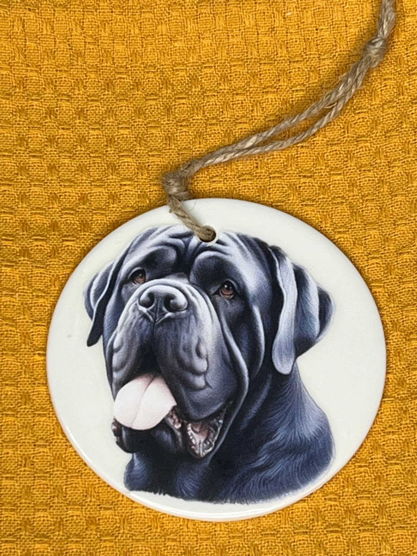 Cane corso ceramic ornament