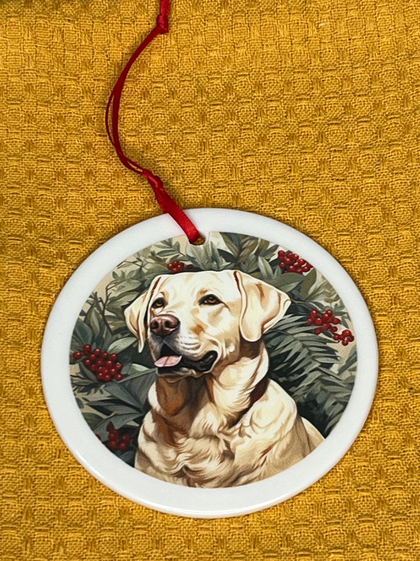 Labrador retriever Christmas  ornament