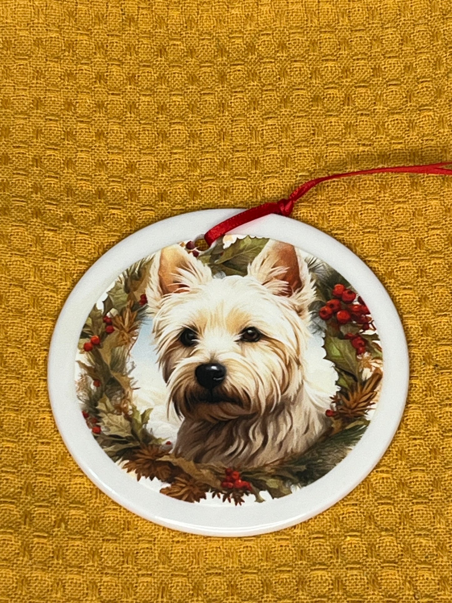 Westie Christmas ornament