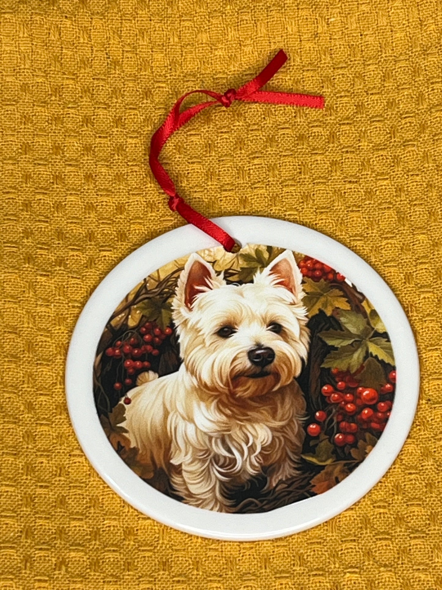 Westie Christmas ornament