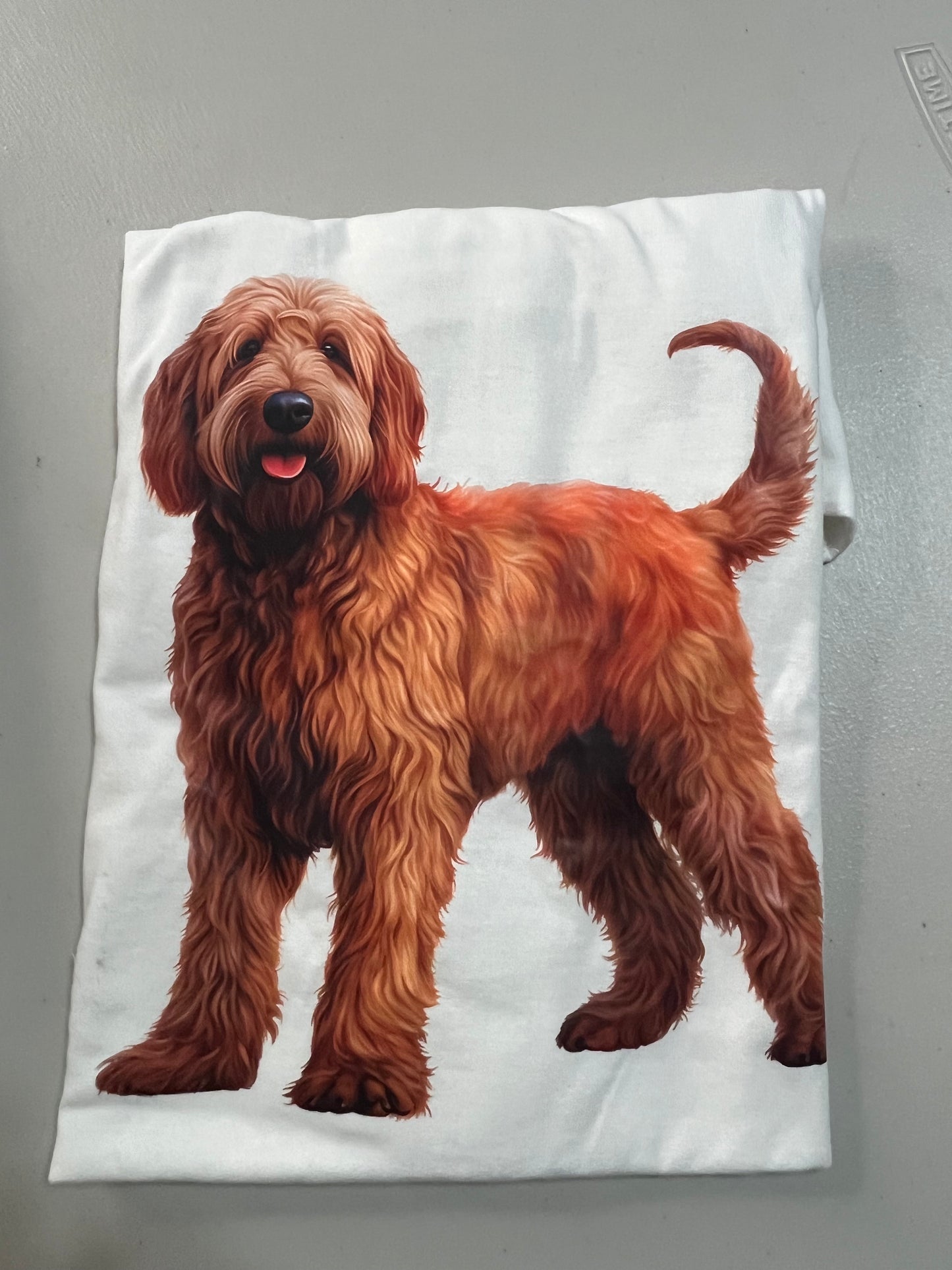 Goldendoodle Red  full body T-shirt