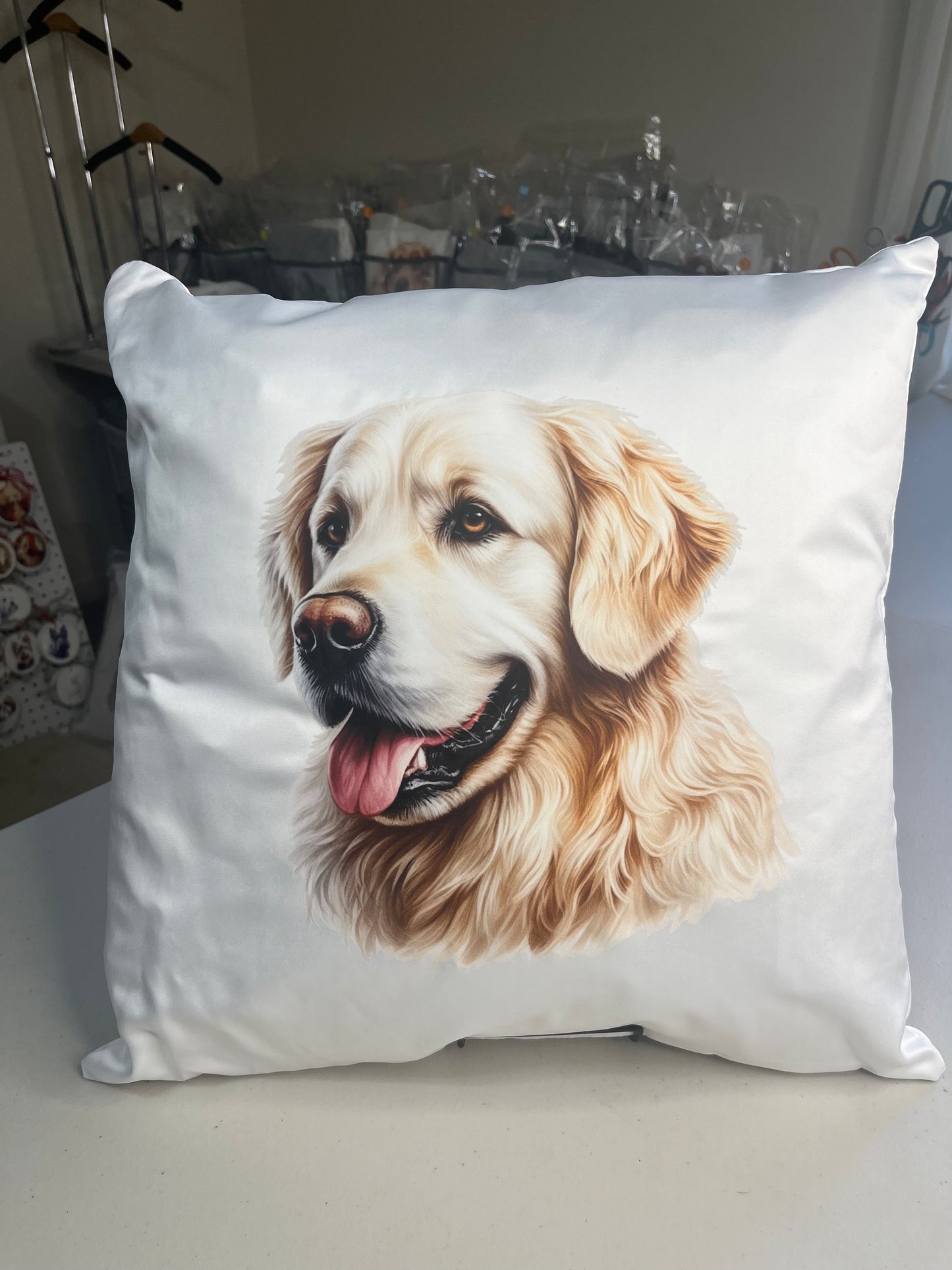 Golden Retriever decorative pillow