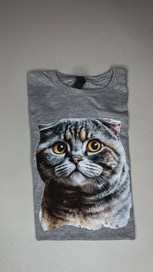 Scottish fold cat T-shirt